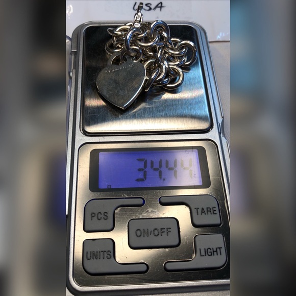 Tiffany RTT Heart Tag Bracelet 925 EUC - Picture 8 of 15